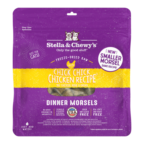 Stella & Chewy's CAT Freeze Dried 03.5oz Chicken 凍乾生肉貓咪主糧 籠外鳳凰 雞肉配方 03.5oz(99g)細 (正價$152) 新舊包裝隨機 (EXP: 02/4月/2027) Stella & Chewy's CAT Freeze Dried 03.5oz Chicken 凍乾生肉貓咪主糧 籠外鳳凰 雞肉配方 03.5oz(99g)細 (正價$152) 新舊包裝隨機 (EXP: 02/4月/2027)